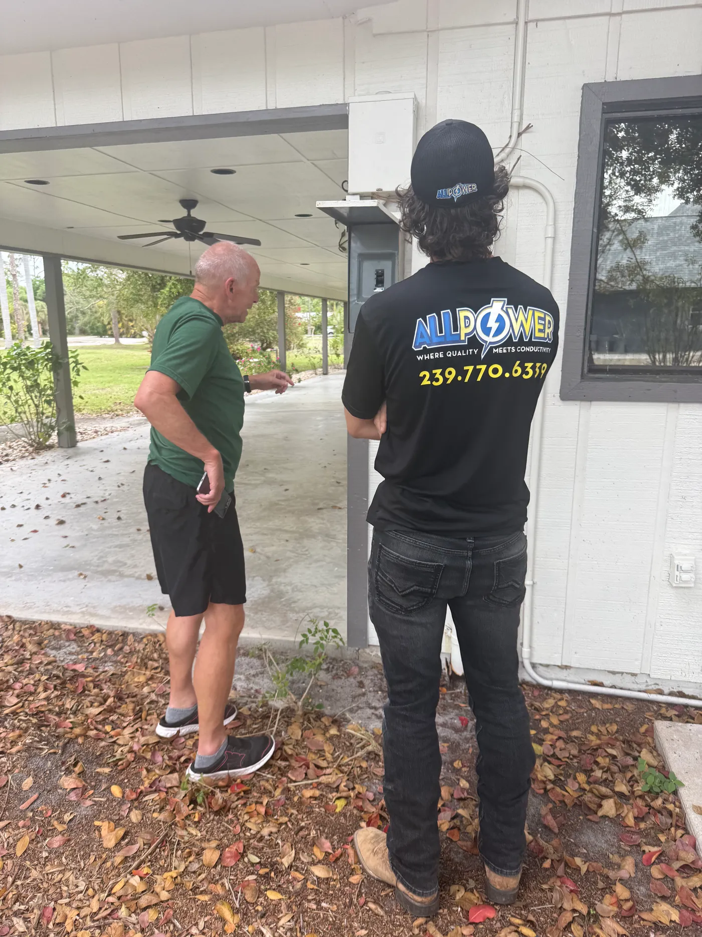 All Power FL team at work - Skilled Electricians Who Actually Show Up